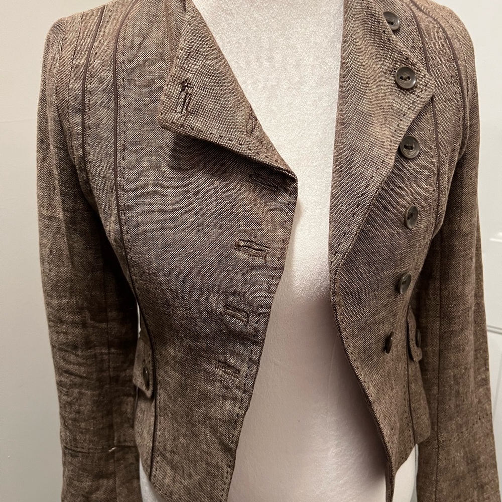 H&M Taupe Button-Up Blazer